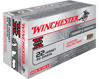 Winchester .22 Hornet 46gr. HP 50-pack