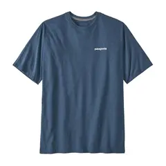 Patagonia M P-6 Logo Responsibili-Tee M Utility Blue T-skjorte med Patagonia log